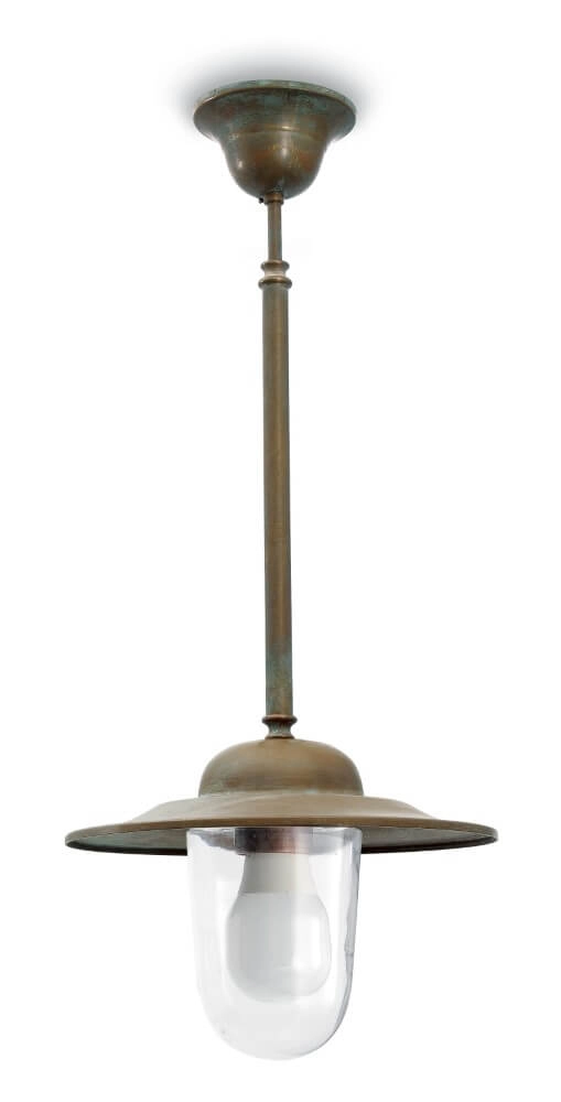 Country Pendant Lamp Casale M - aged brass