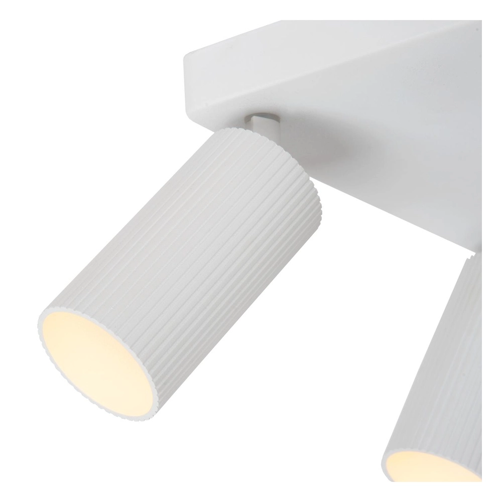 Surface-mounted ceiling spot Clubs 4-light white Lucide 5411212093530