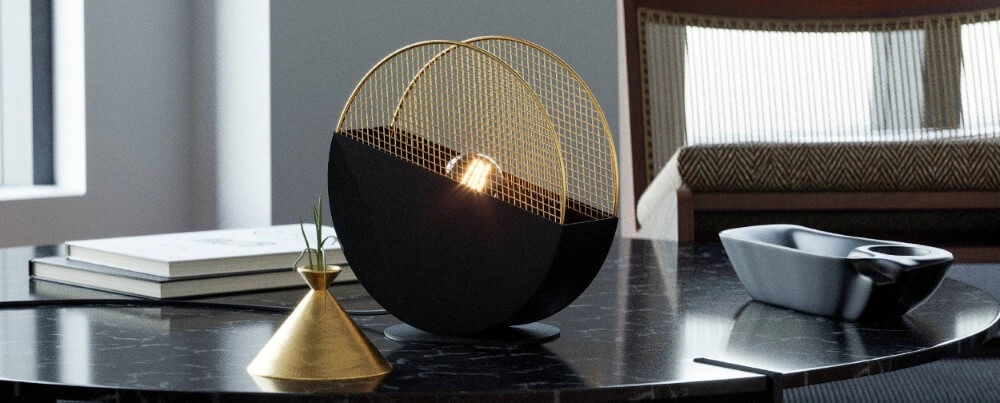 Design table lamp Mumbles black with gold Eglo 9002759438135