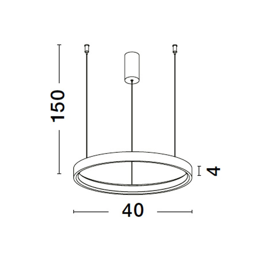 Round pendant lamp Perrine white Ø 40cm Lyora 5212017438386