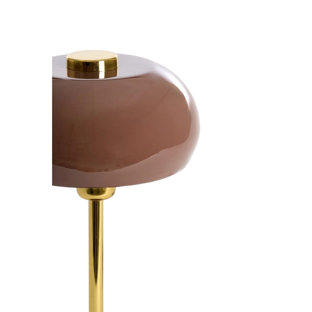 Table lamp Surin Ø 22cm - gloss dark brown with gold Light & Living 8717807740931