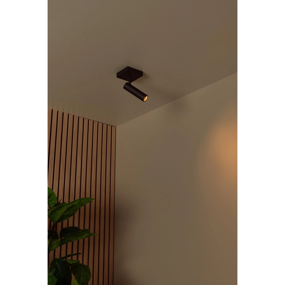 Sleek ceiling lamp Grado Black Lucide 5411212221667