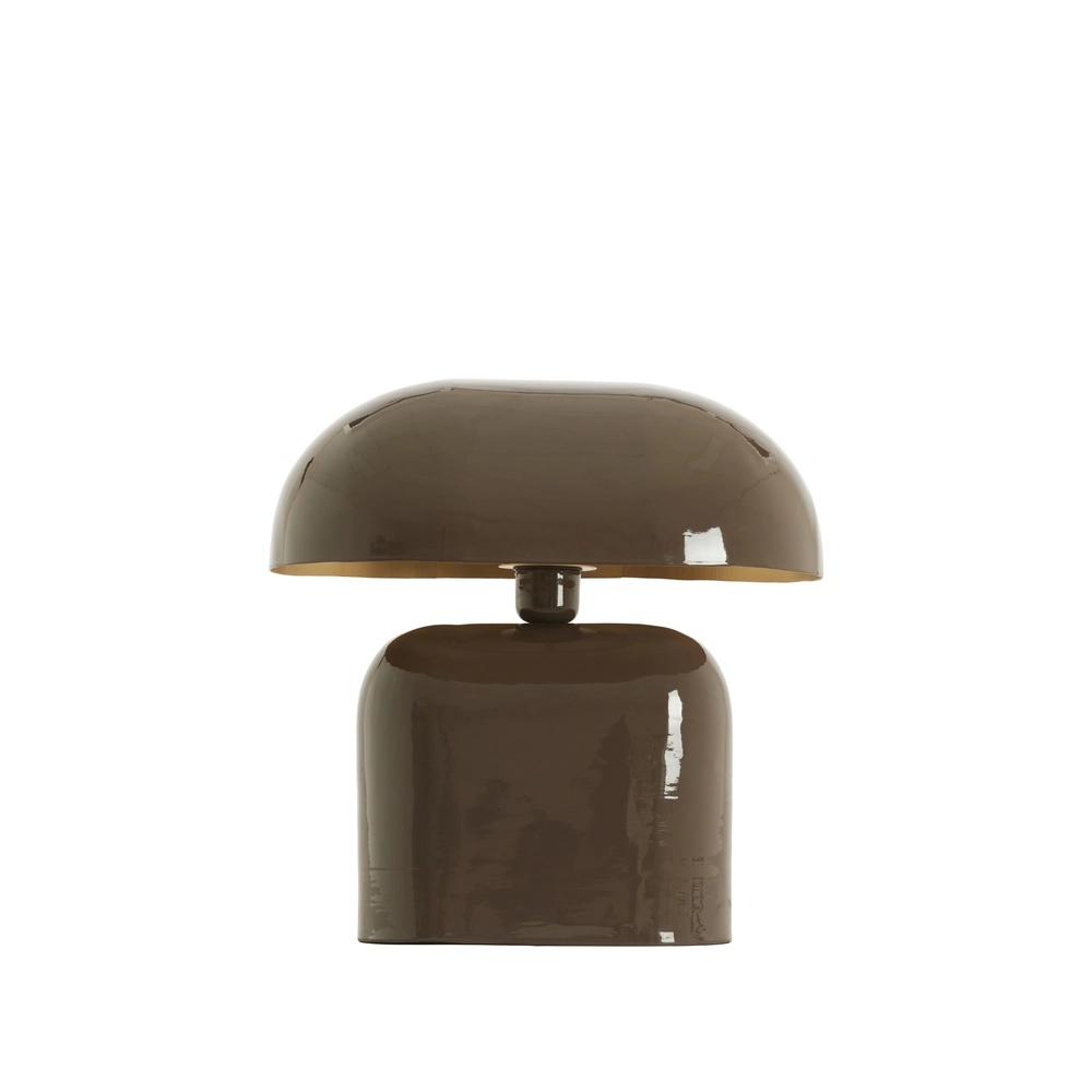 Table lamp Todd oval - gloss dark brown