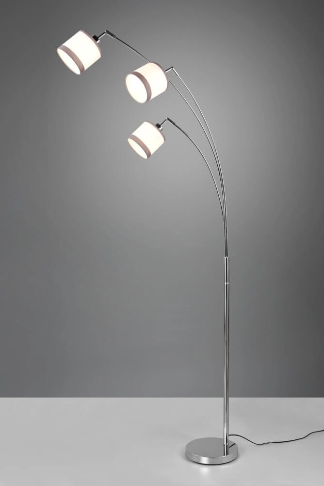 Standing lamp Davos white 3-light Trio 4017807574296
