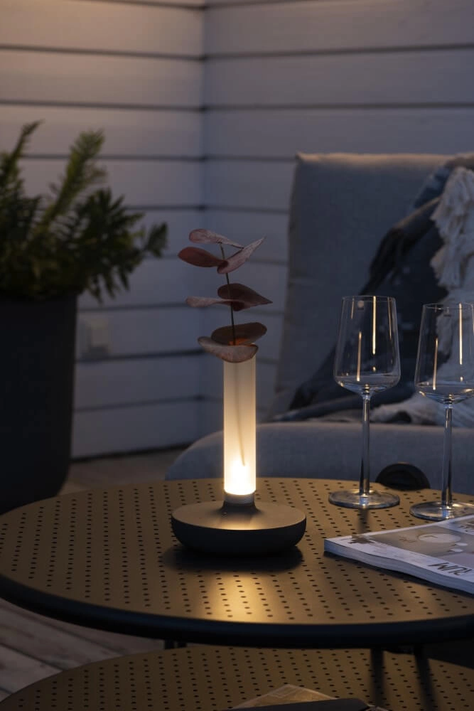 Rechargeable table lamp Biarritz black KonstSmide 7318308277530