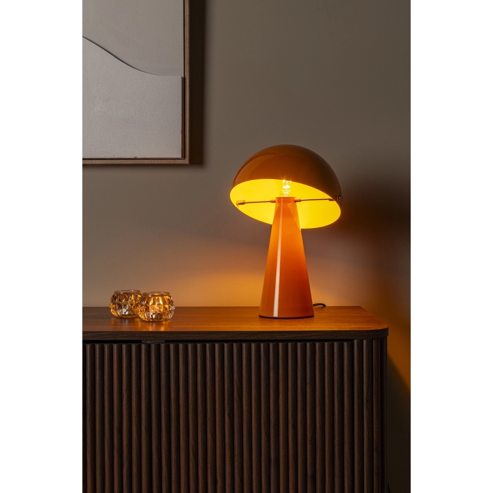Table lamp Barone orange Ø 23cm Lucide Vibes 5411212650092