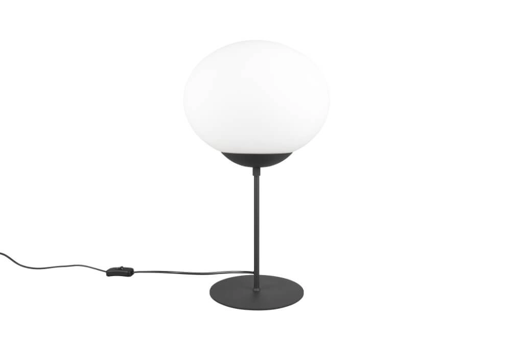 Table lamp Fomento Ø 30cm - black with white glass Trio 4017807616163