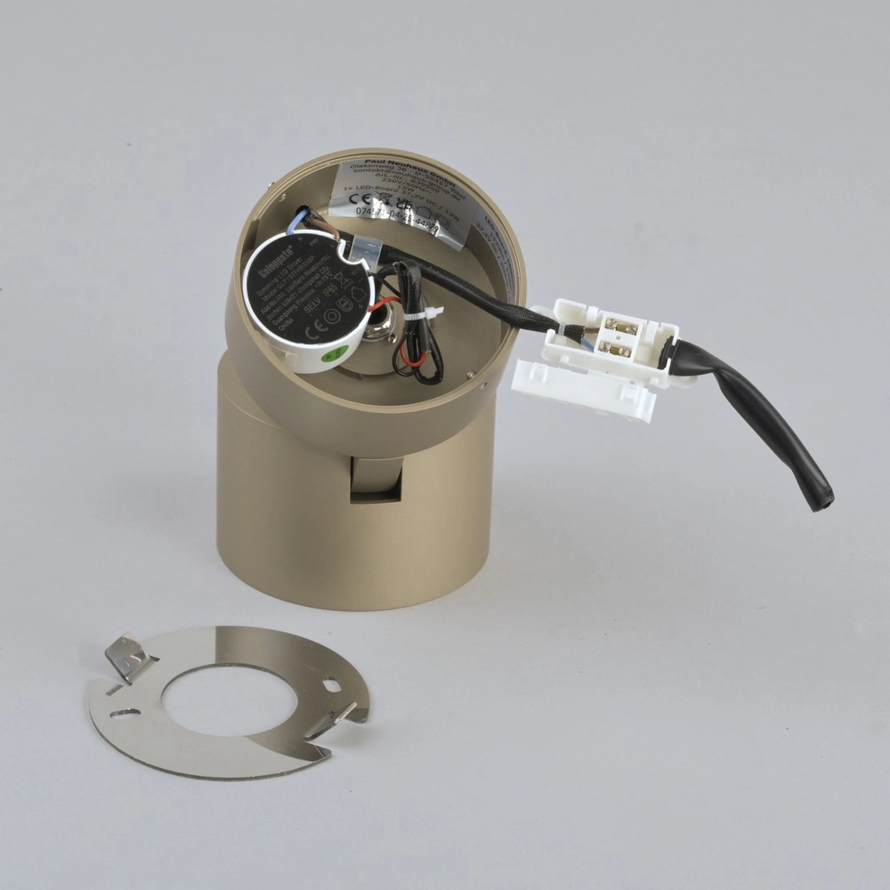 Sleek surface-mounted spot Pure Cup Bronce Paul Neuhaus 4012248395592