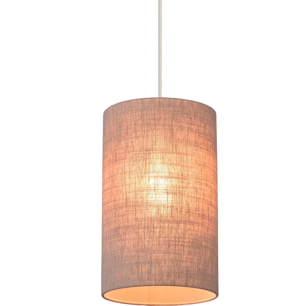 Pendant lamp Lisbourg beige terra with beige grey shade Masterlight