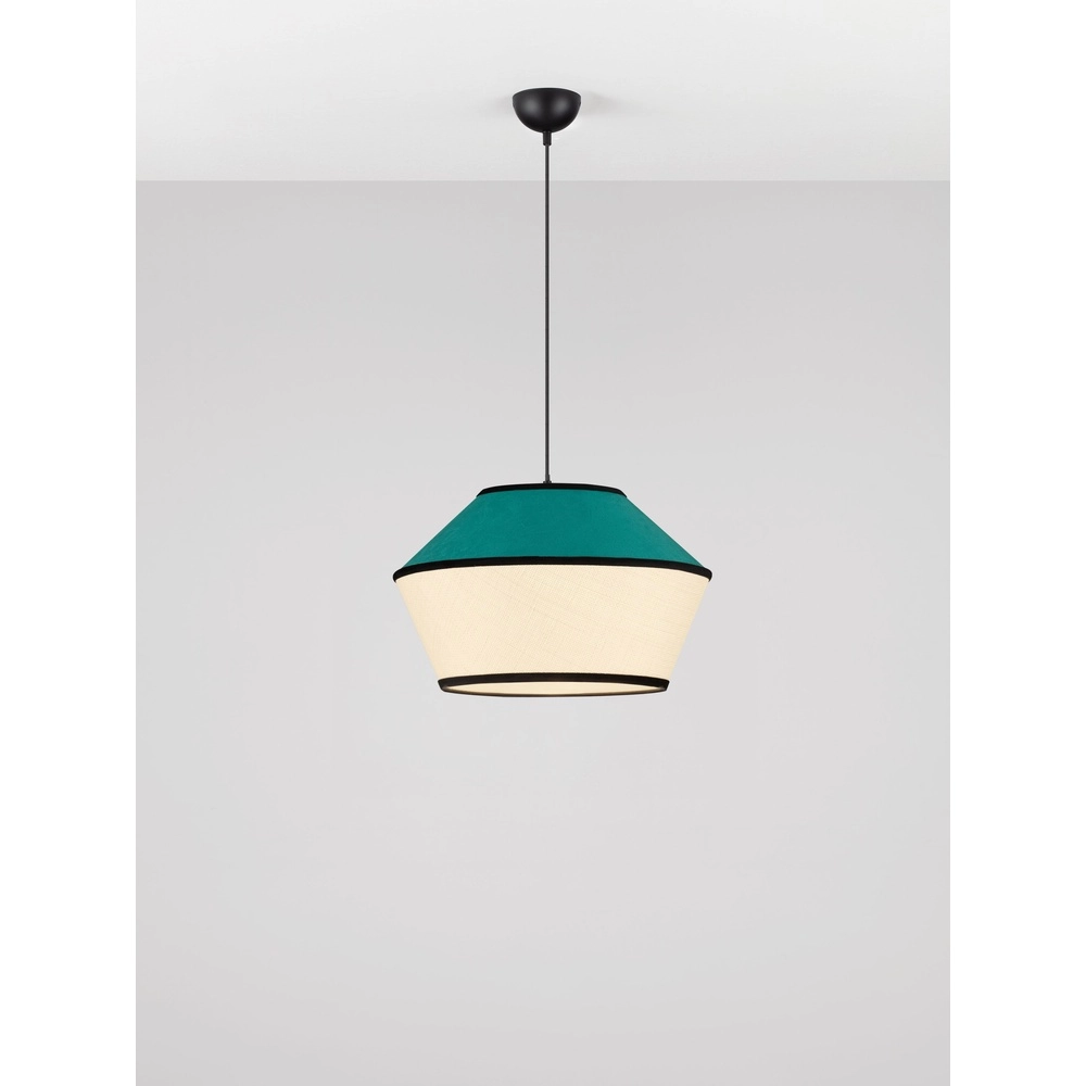 Pendant lamp Veliss white with blue Lyora 5212017493842