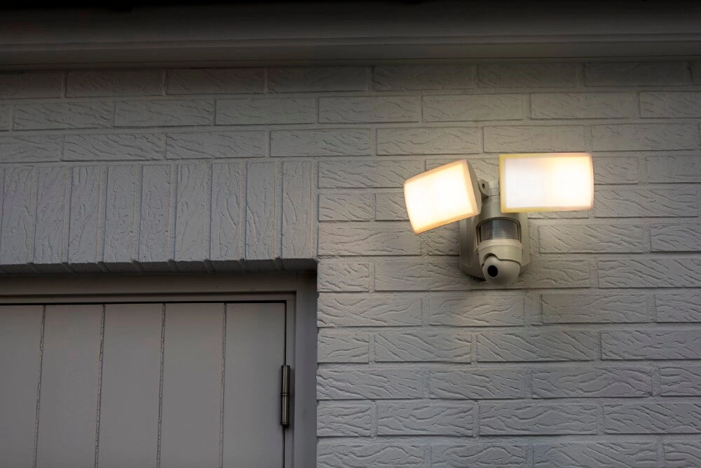 Design wall lamp Libra White with camera Lutec 6939412013985