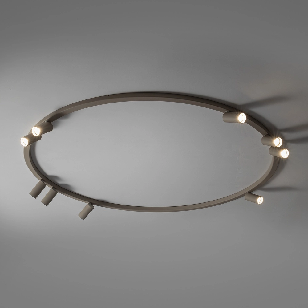 Circle surface-mounted spotlights Fourty 9x GU10 - beige Lyora 5903139119542