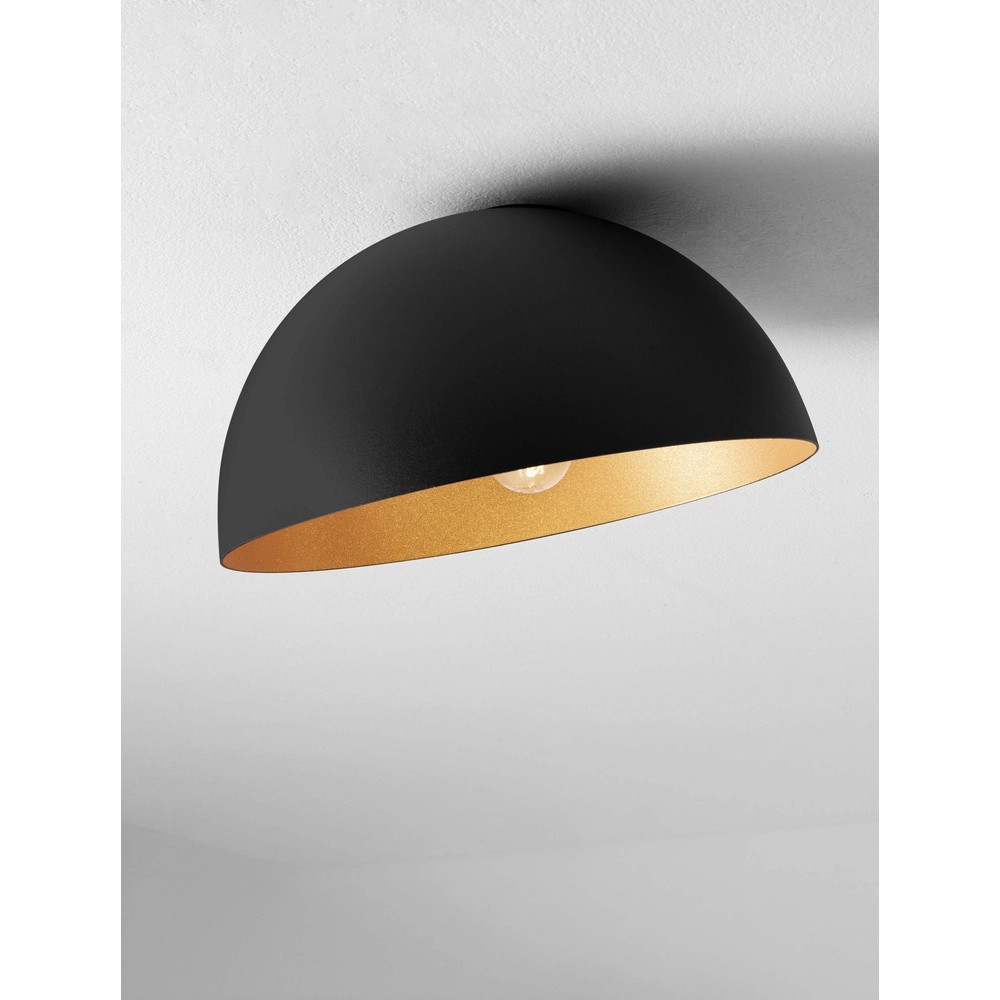 Ceiling lamp Onia black with gold Ø 29cm Lyora 5212017458148