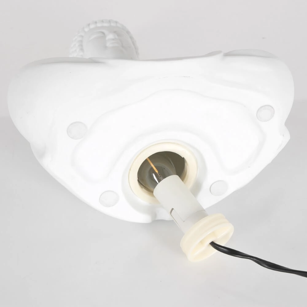 Plaster table lamp Jazz white Steinhauer 8712746146875