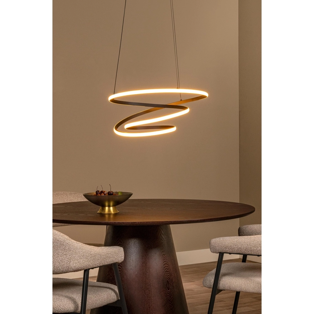 Modern pendant lamp Espiral black 40W Lucide 5411212782984