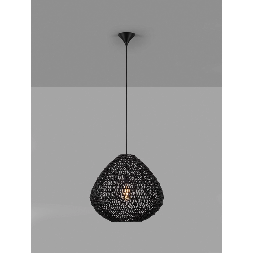Bohemian pendant lamp Melody black Lyora 5212017452900