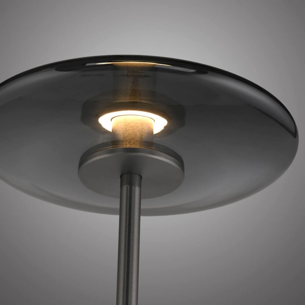 Designer floor lamp Pure Vitrum gray Paul Neuhaus 4012248382721