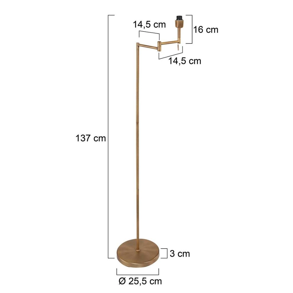 Floor lamp Bella bronze Steinhauer 8712746165142