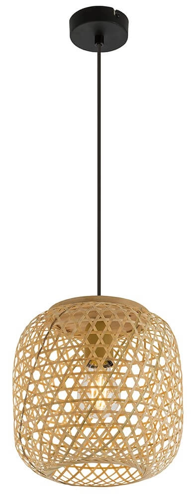 Rattan hanging lamp Mirena Ø 23cm