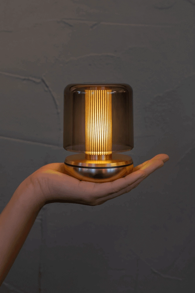 Rechargeable table lamp Firefly gold smoked Humble 6097522568556