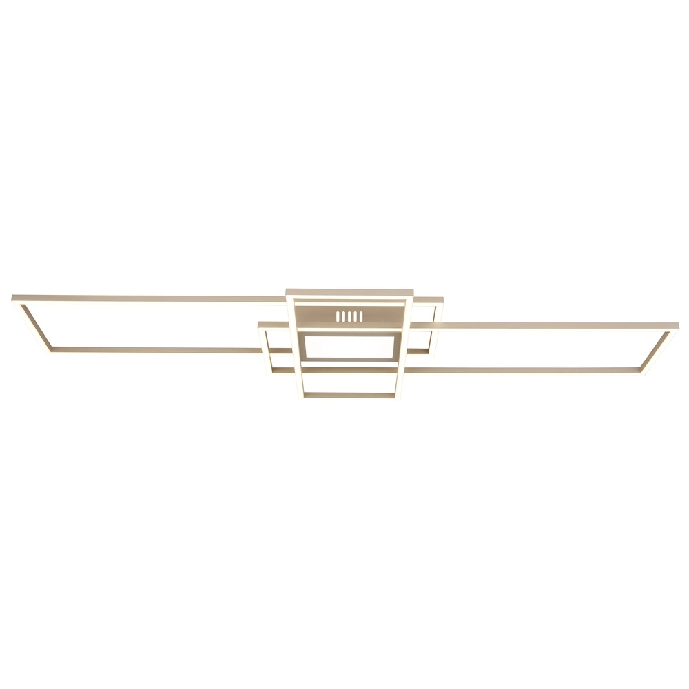 Sand brown ceiling lamp Saunders elongated Globo 9007371593354