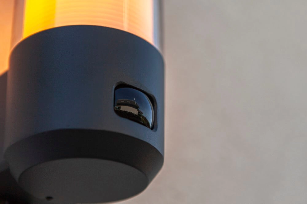 Anthracite wall lamp Heros with sensor Lutec 6939412014920