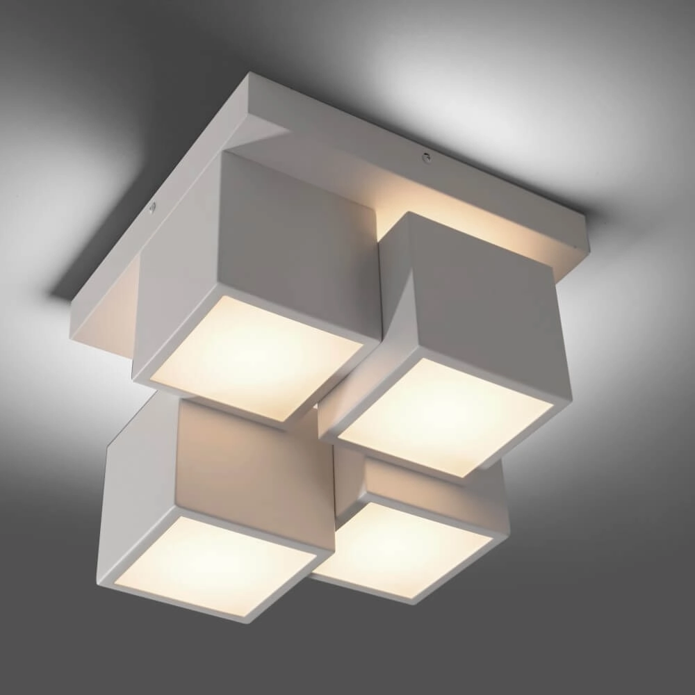 White ceiling lamp Tetris white Just Light 4043689004545
