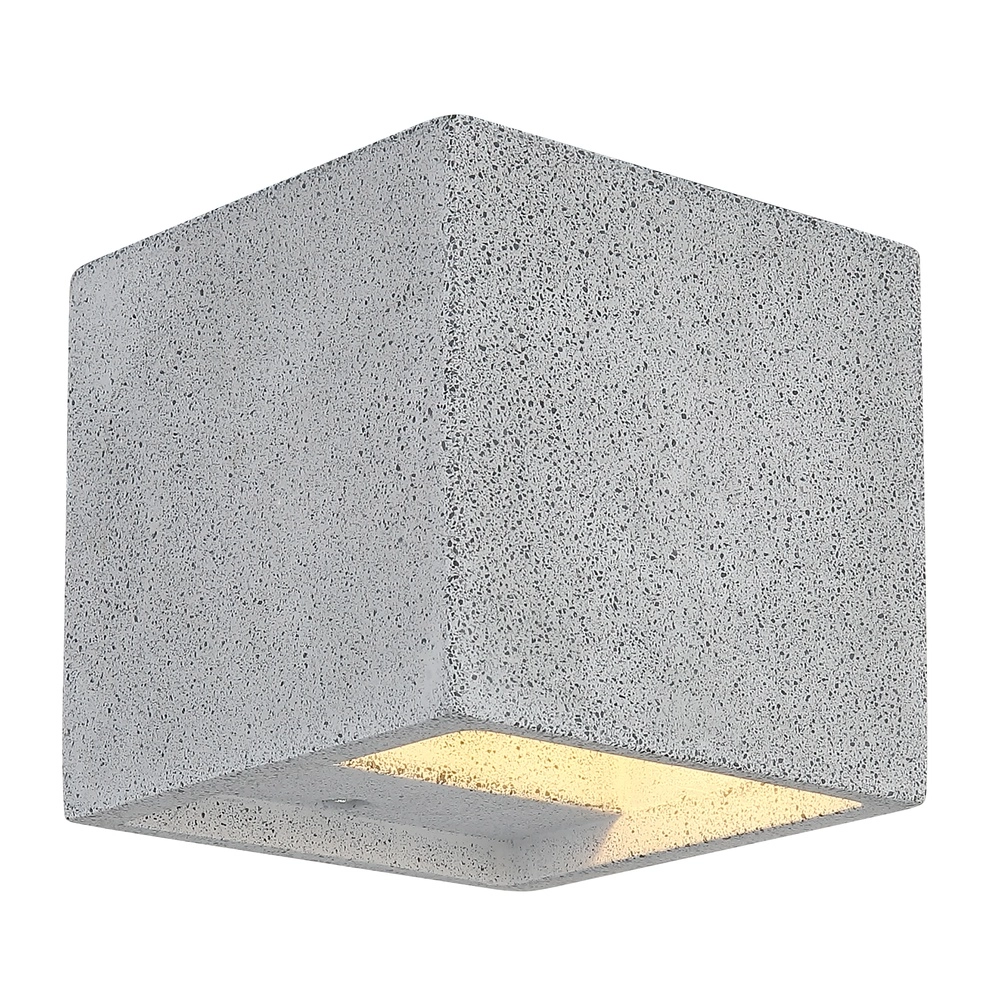 Modern wall lamp Ferguson square grey