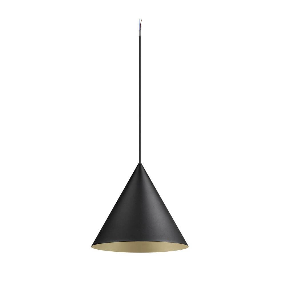 Pendant lamp Magico 38 black with gold Ø 38cm SLV 4024163297141