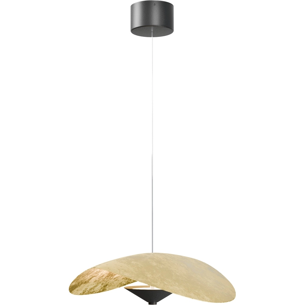 Ø 45cm LED pendant light Lente Gold leaf - with pulley Masterlight 8718121390109