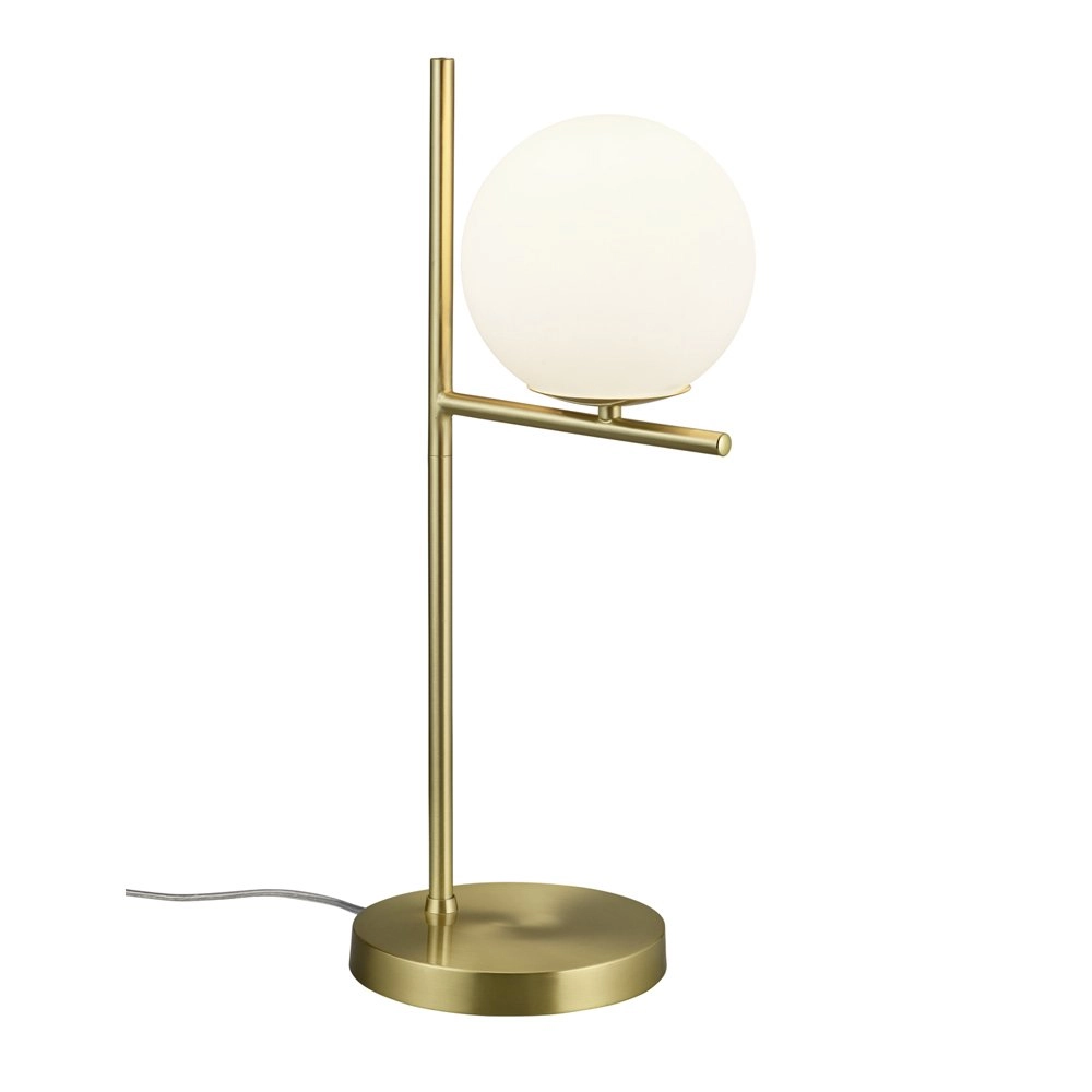 Table lamp Pure 52cm matt brass with white