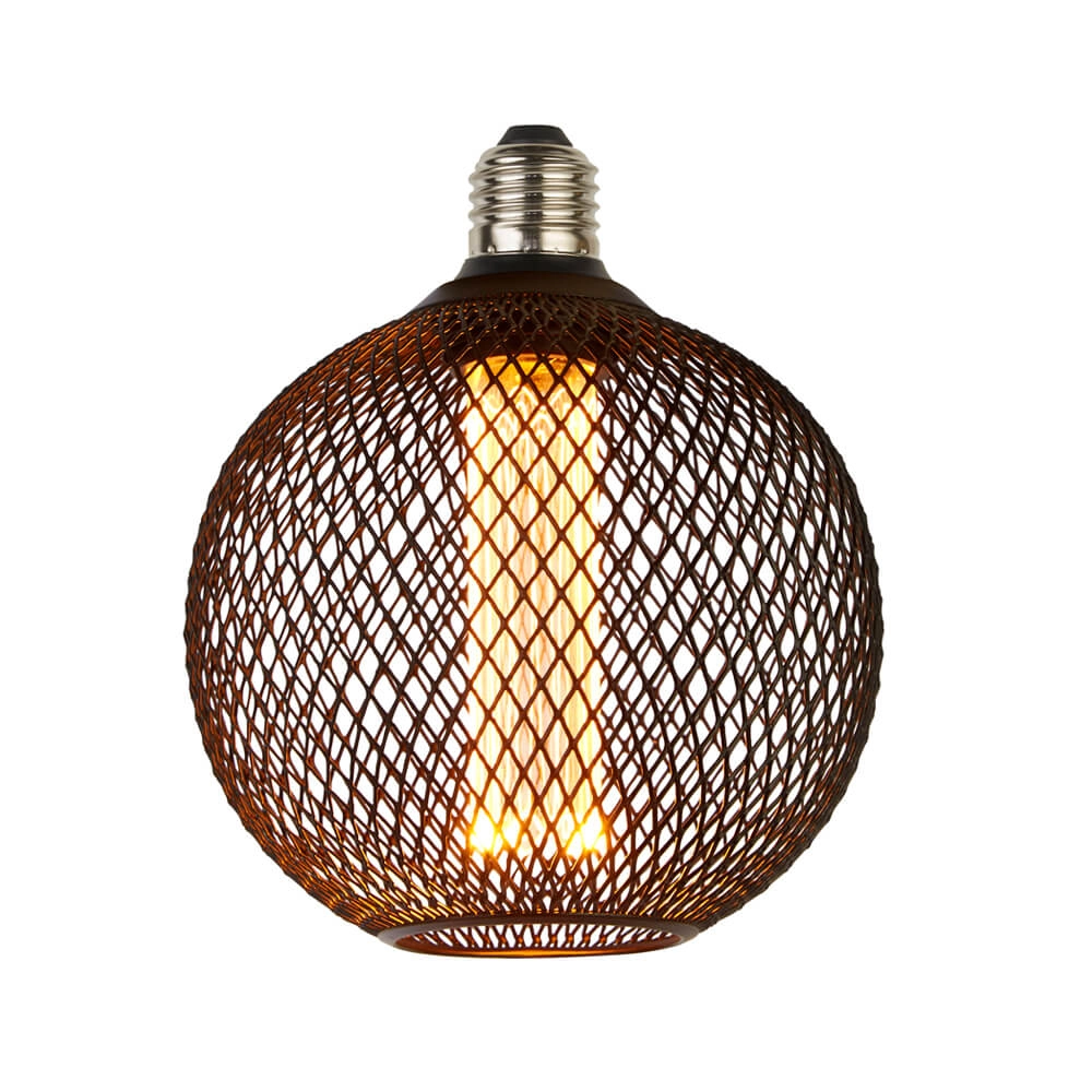 Mesh light source Lampy black Ø 12cm