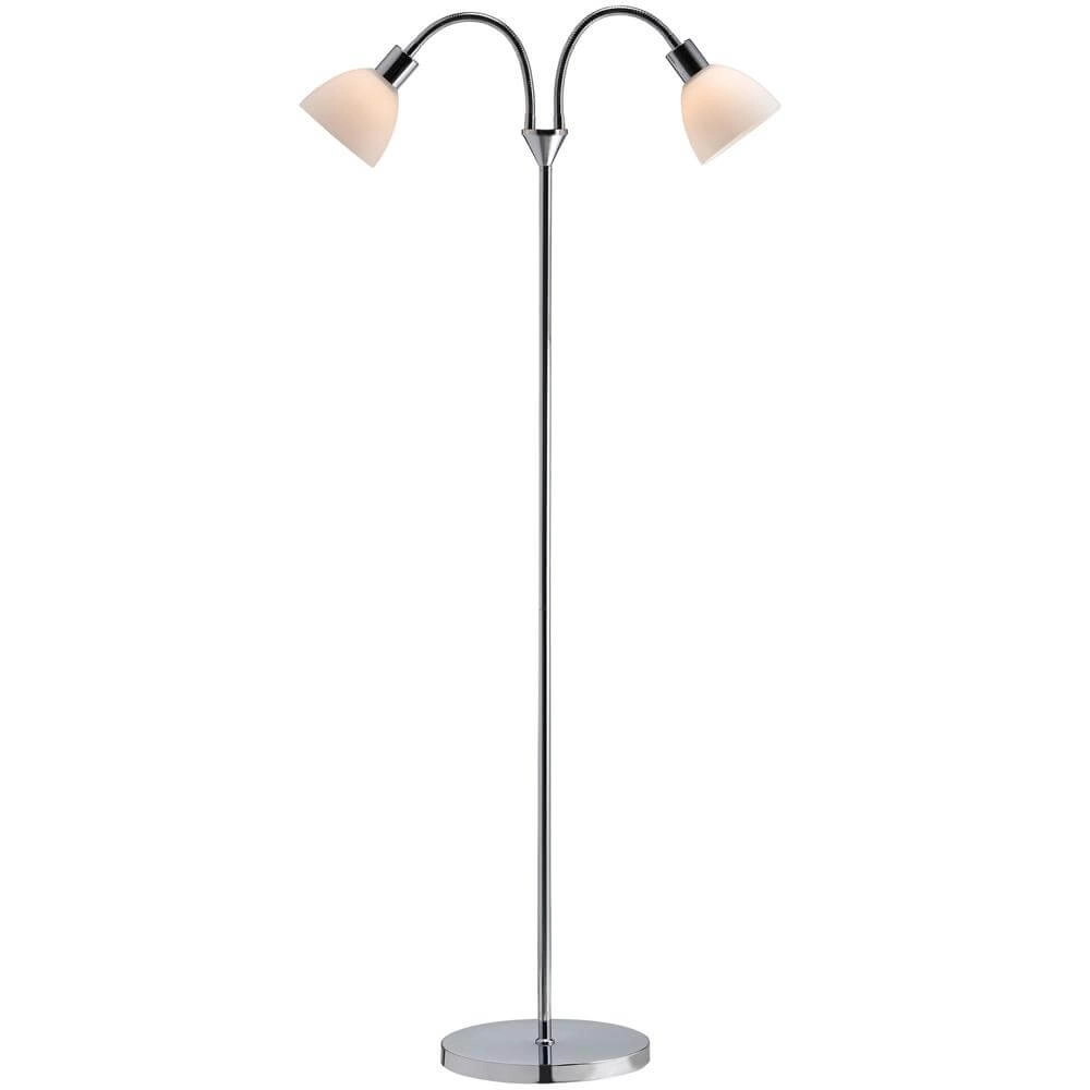 Floor lamp Ray 2-light chrome