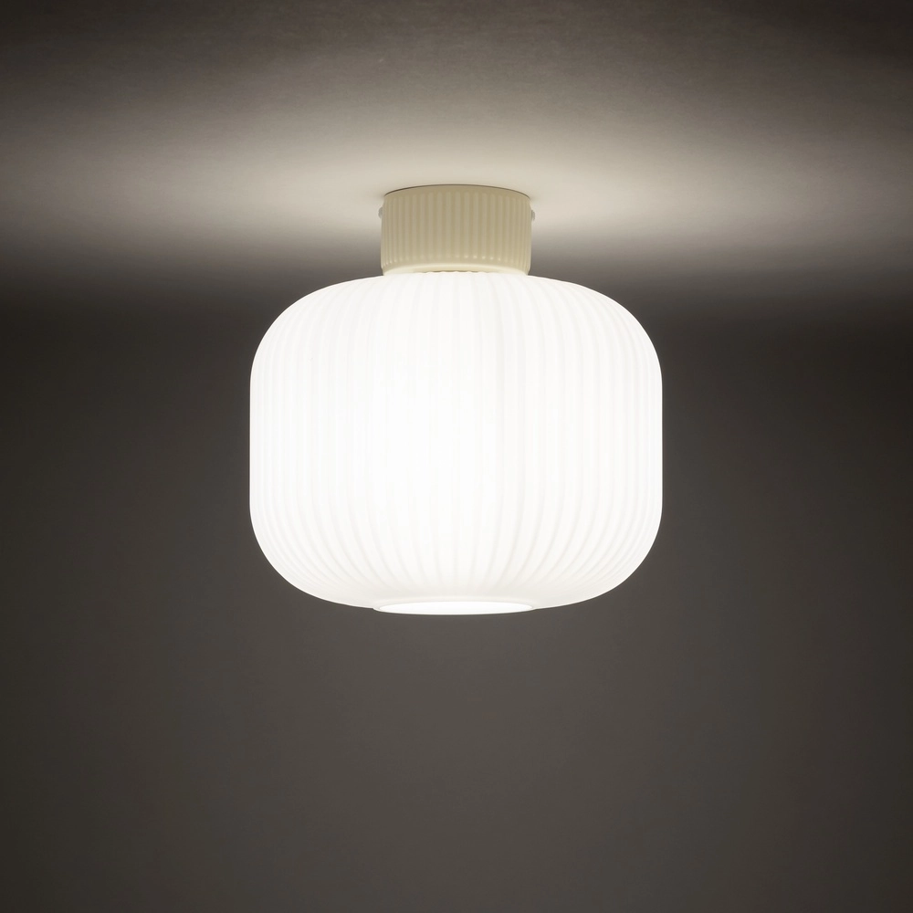 Ceiling lamp Aurora Ø 25cm sand brown