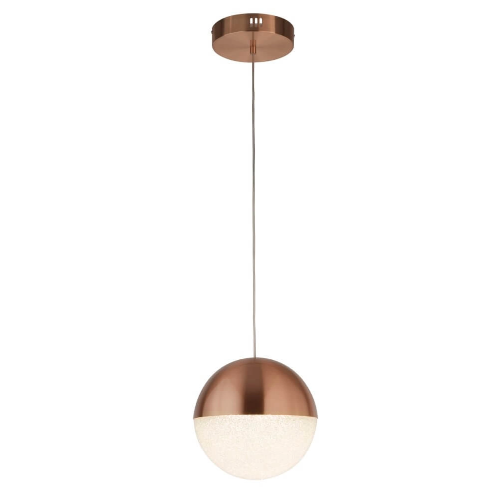 1-light pendant lamp Marbles Red brass Searchlight 5053423223353