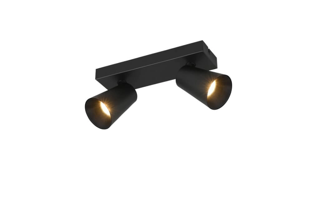 Double surface-mounted spotlight Sharp black Trio 4017807613063