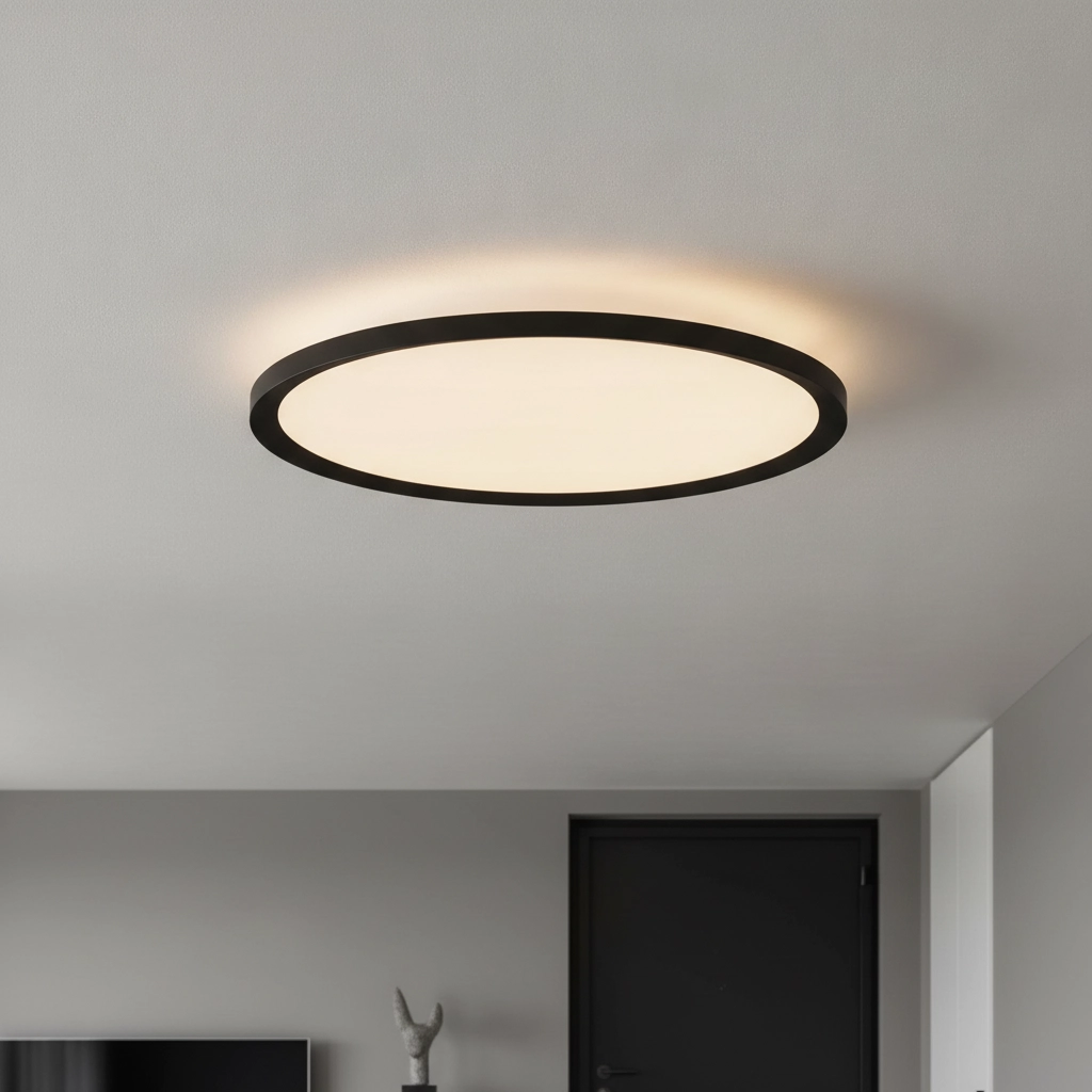 Ceiling light Aoton black Ø 40cm