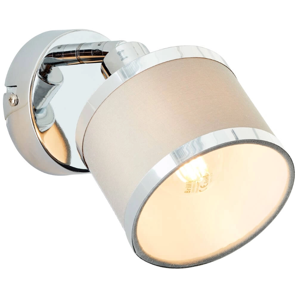Chrome with gray wall light Alexia design Brilliant 4004353424137