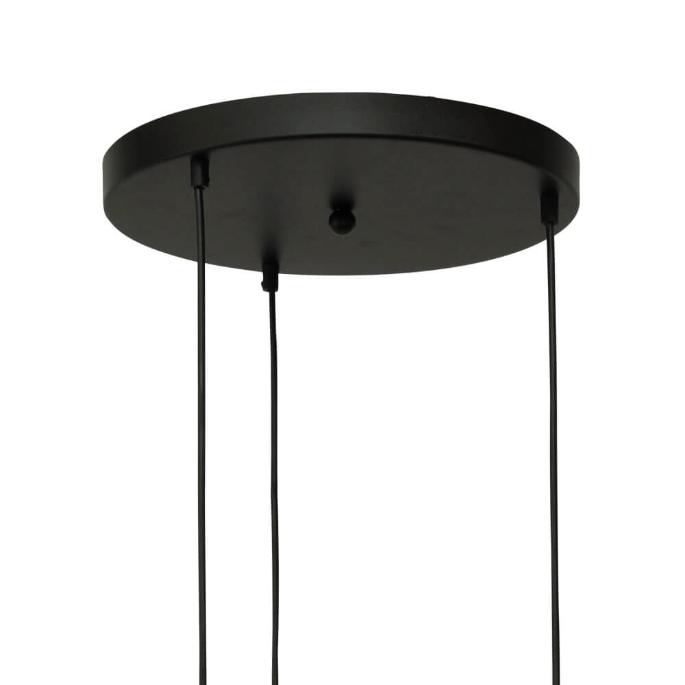 Pendant hanging lamp Lava 3x clear glass Ø 22.5cm Masterlight 8718121286396
