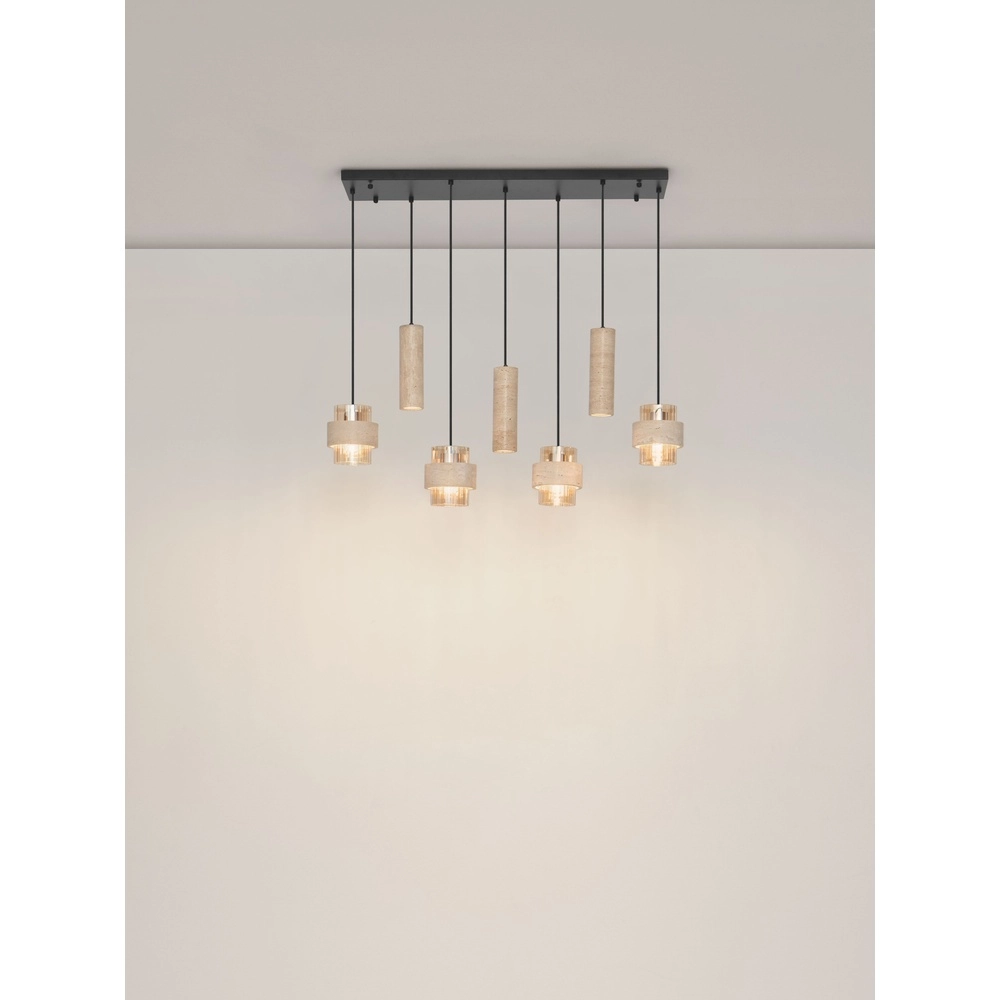 7-light pendant lamp Melony Modern sand brown Lyora 5212063501263
