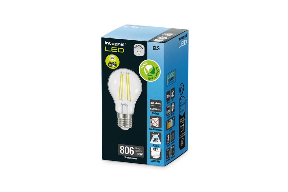 LED lamp 4,3W - E27 - 806lm - 4000K bright Lyora 5055788277149