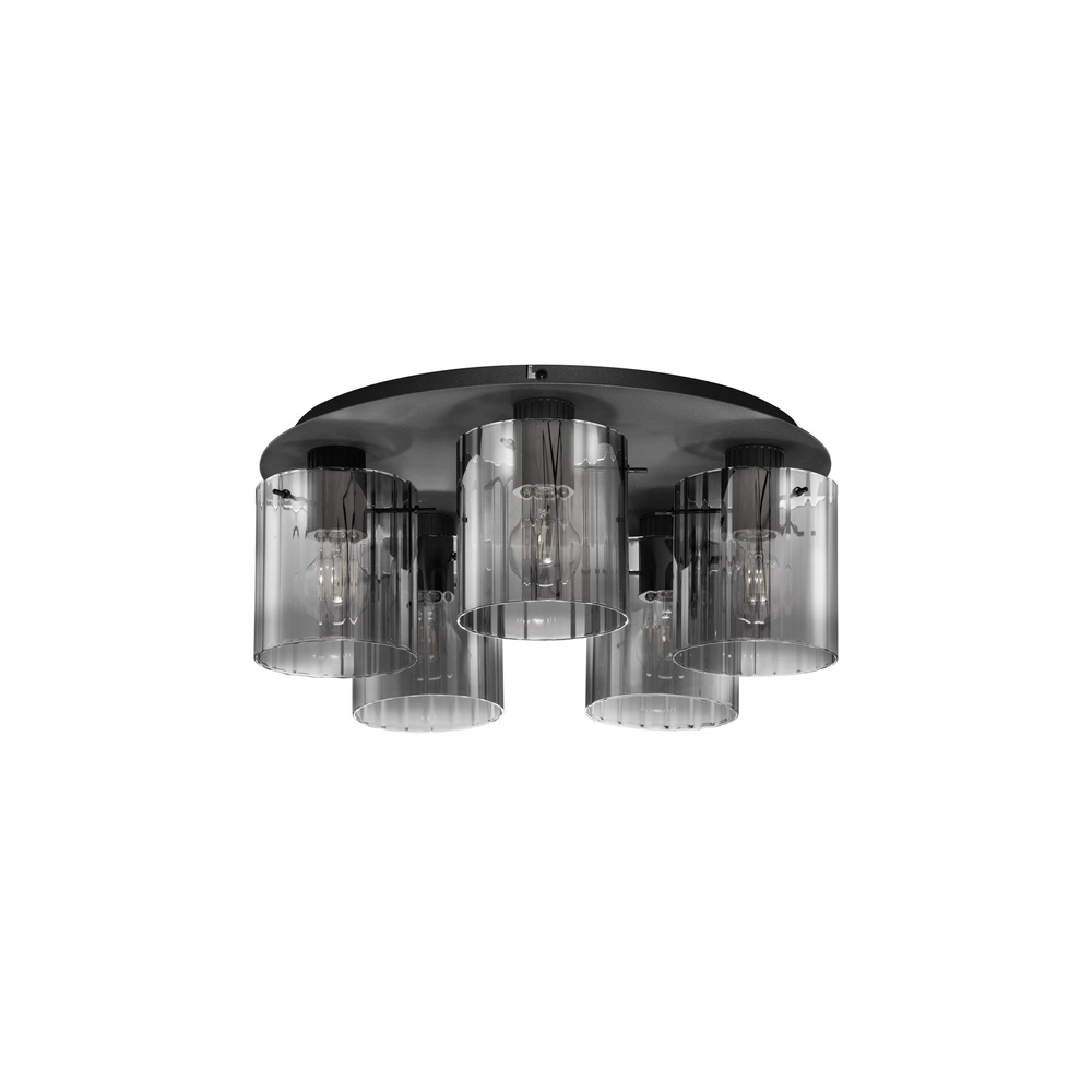 Design ceiling lamp Mirbi 5-light black Lyora 5212017468468