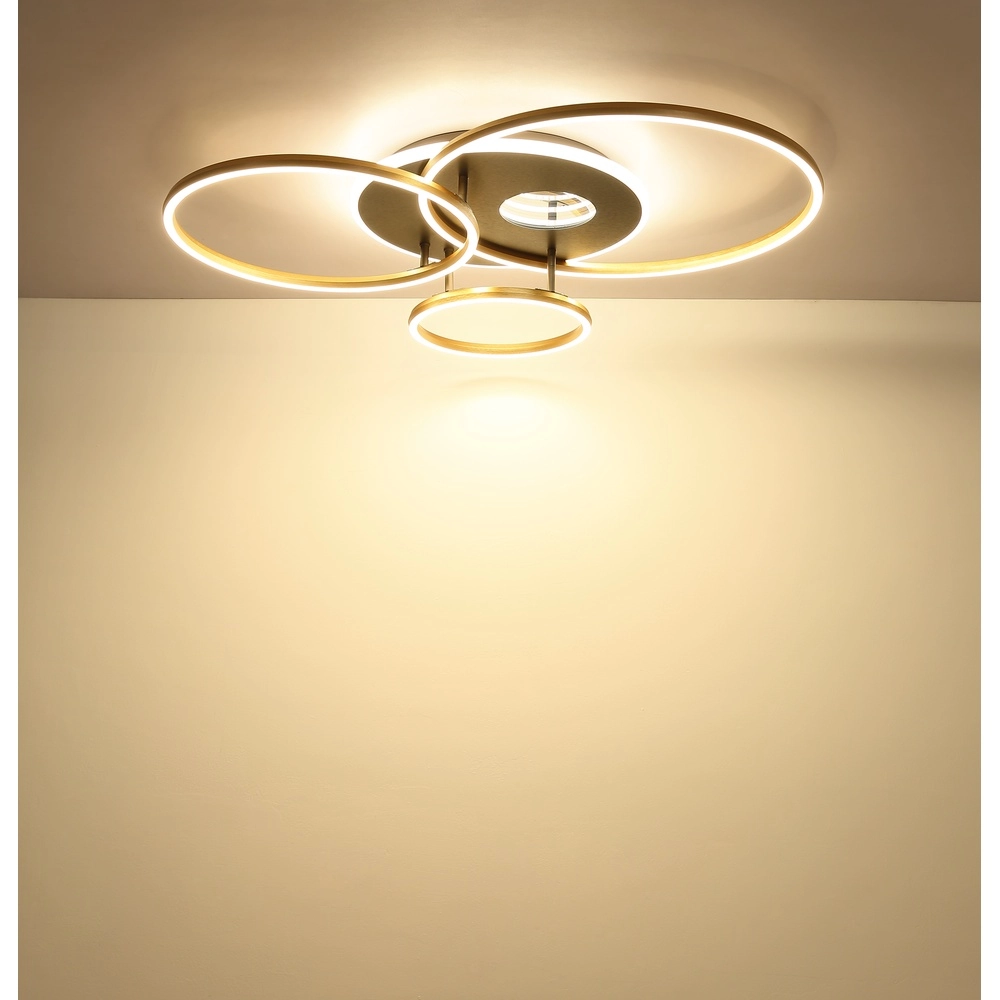 Modern ceiling lamp Invertina gold 90cm Globo 9007371572403