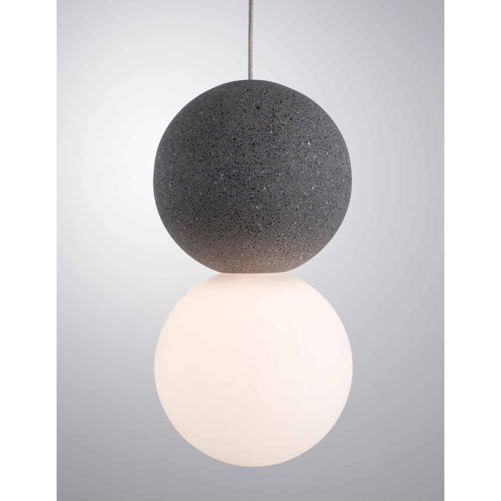 Pendant lamp Zero Grey with white Lyora 5212017426949
