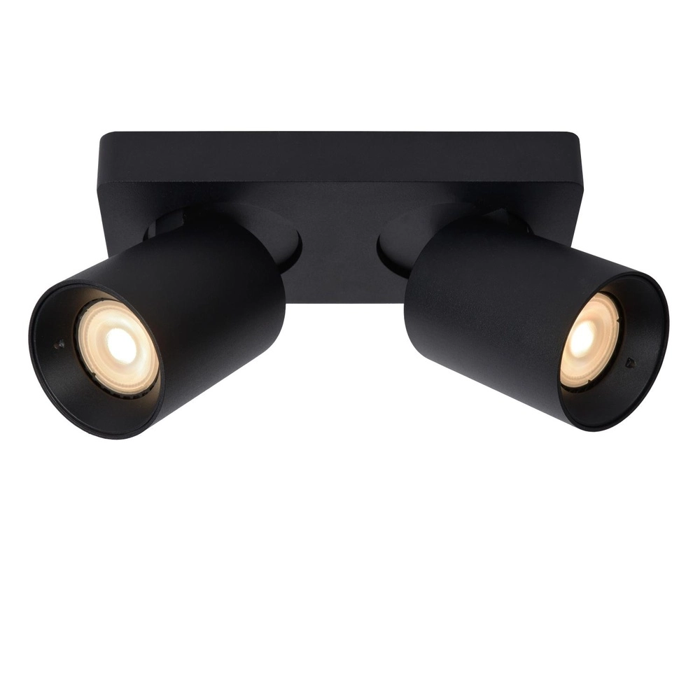 Ceiling spotlight Nigel 2-light black Lucide 5411212092557