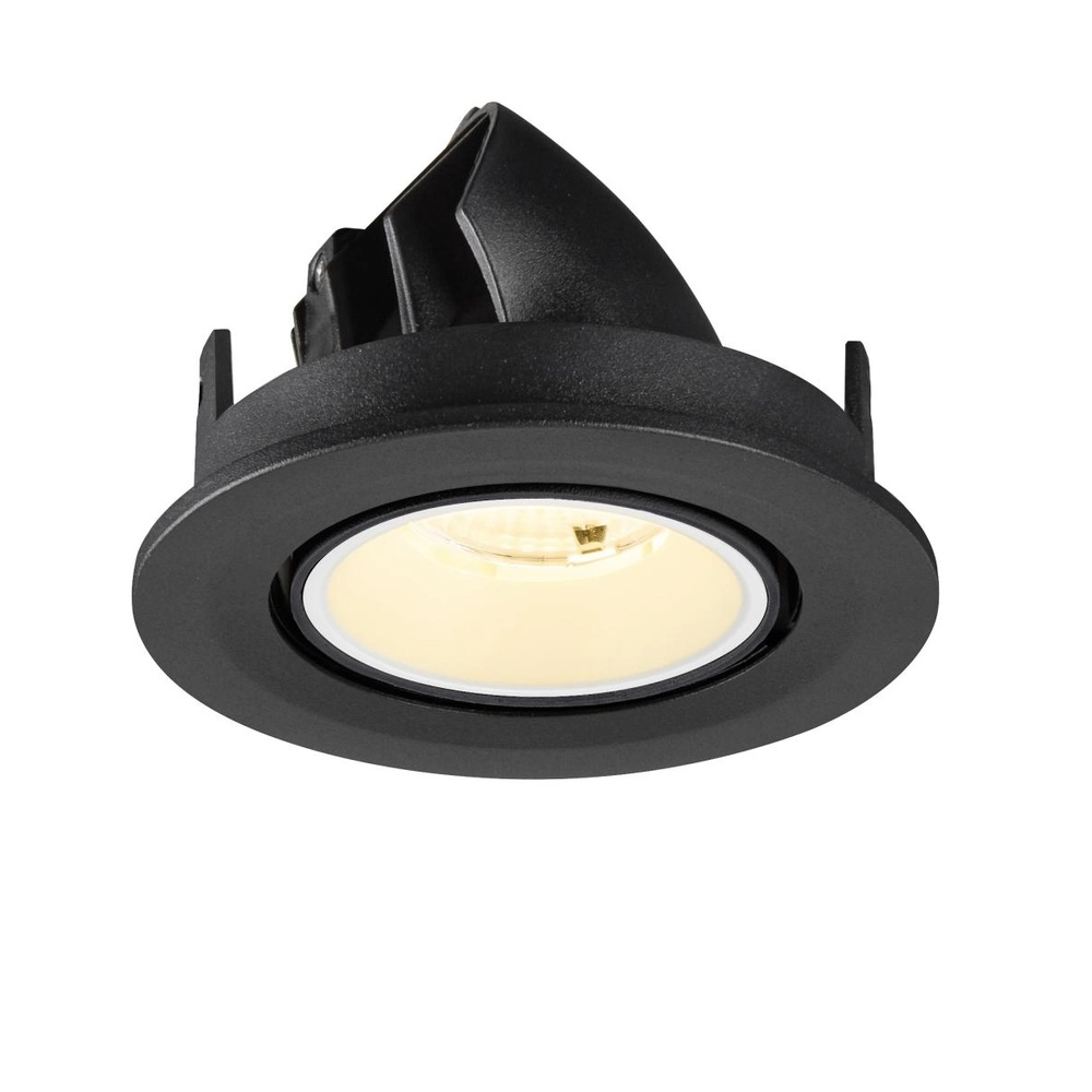 Recessed spotlight Numinos Gimble S black/white 3000K - 55deg SLV 4024163313506