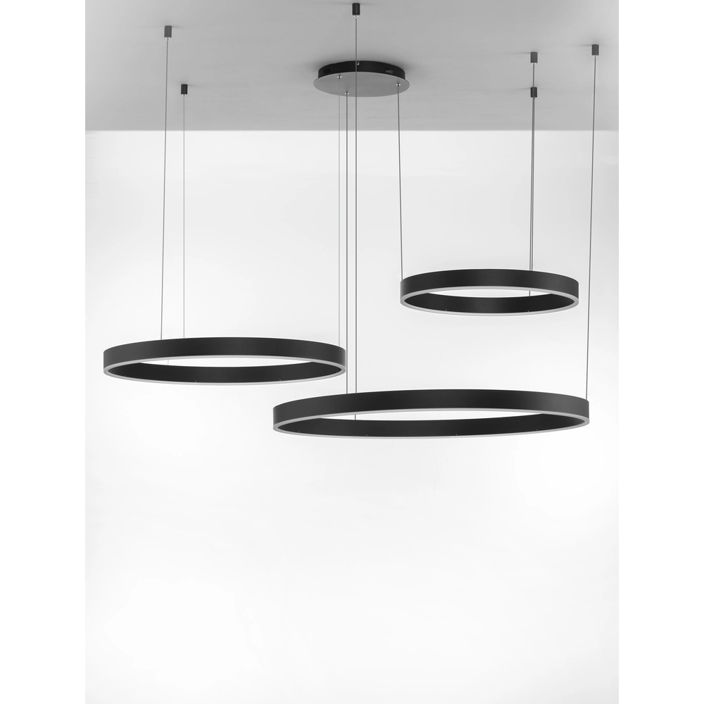 Pendant lamp Motif black multi 3000K Lyora 5212017439222