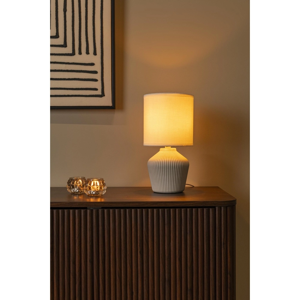 Beautiful table lamp Filiz Ø 16cm cream Lucide 5411212470348