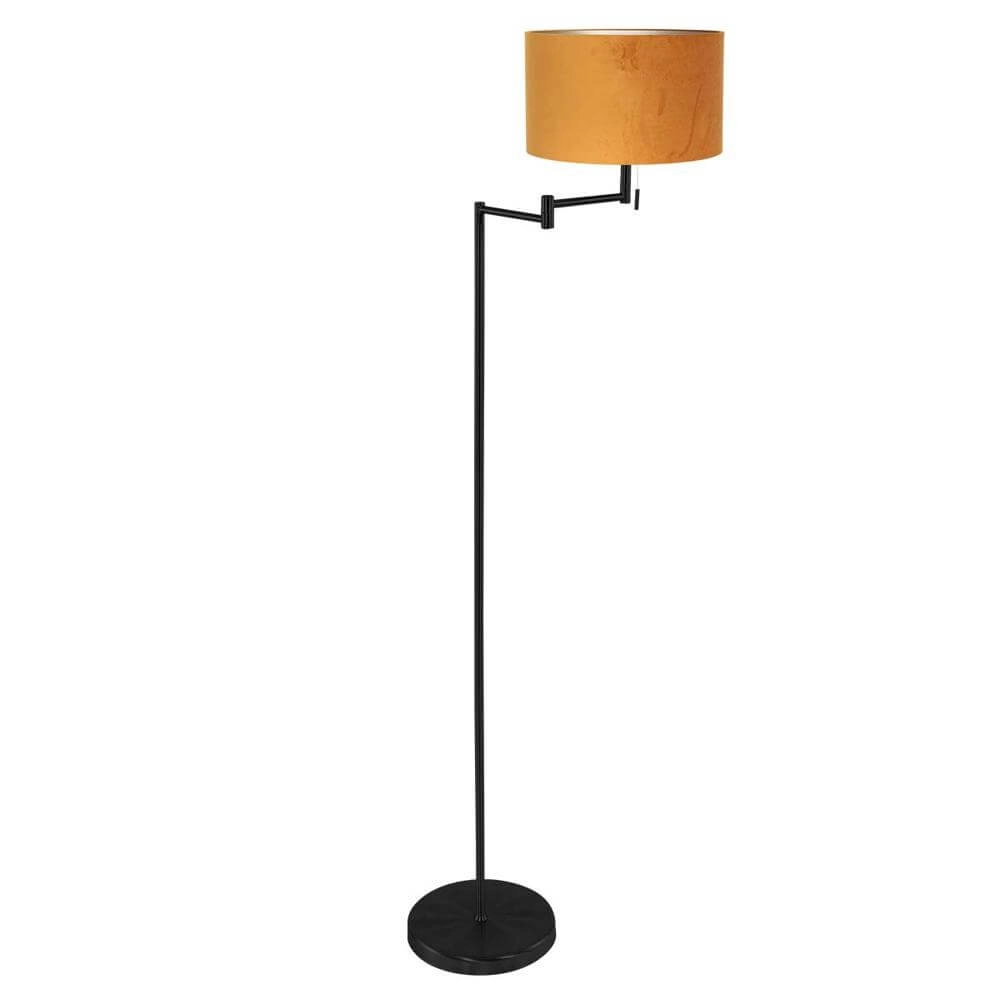 Floor lamp Bella black with golden hood Steinhauer 8712746174618