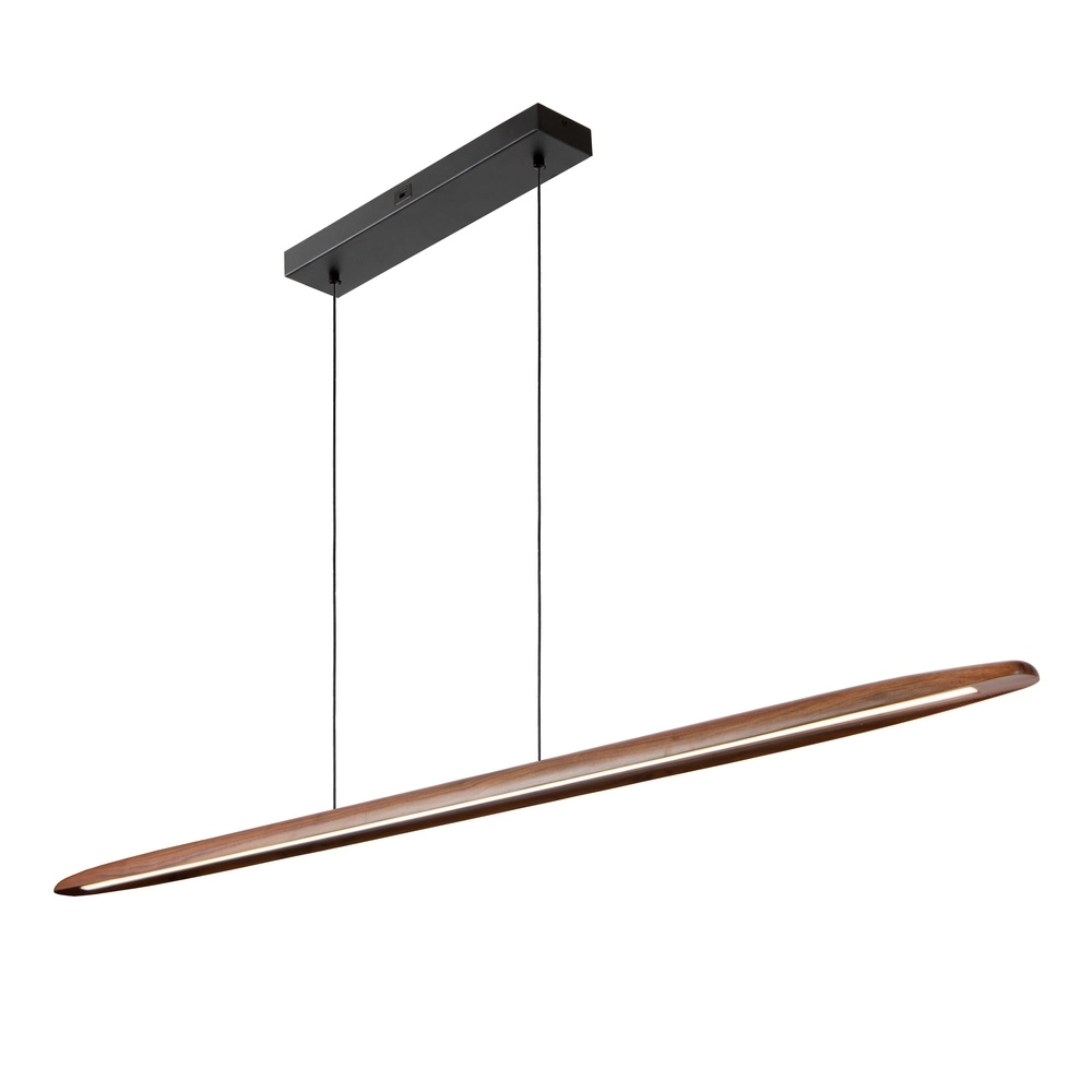 Wooden pendant lamp Langholt 180cm Lucide Vibes 5411212011060